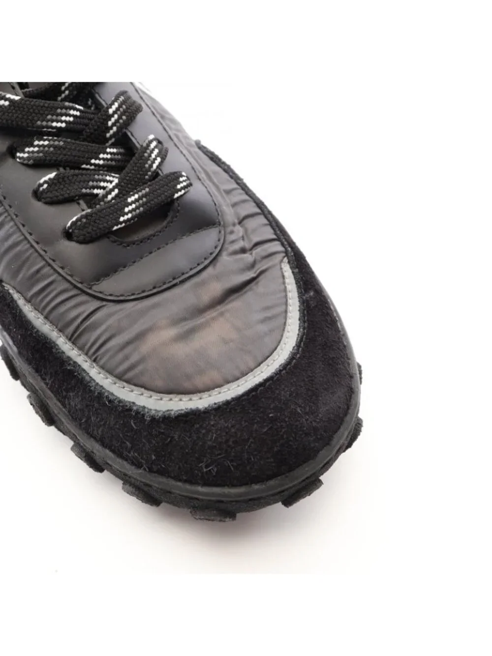 Chanel Sneakers CC Logo Nylon Suede